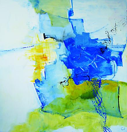 O. Titel - Acryl - Leinwand 100 x 100 cm