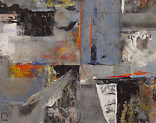 O. Titel - Acryl - Papier 40 x 50 cm